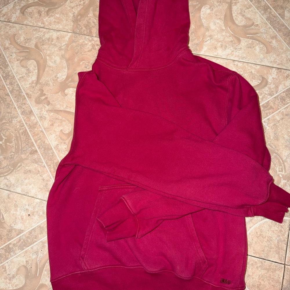 TNA Women's Bold Red Hoodie Sweater